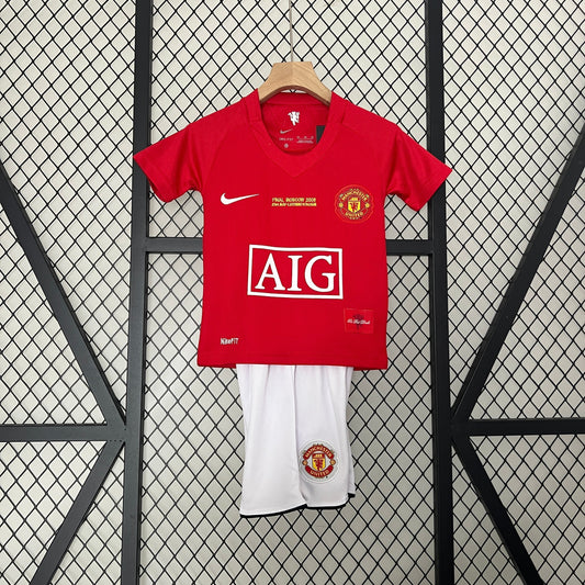 MANCHESTER UNITED ESPECIAL FINAL CHAMPIONS LEAGUE I 07/08 CONJUNTO INFANTIL (RETRO)