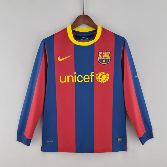 BARCELONA I 10/11 MASCULINO (RETRÔ) MANGA LONGA