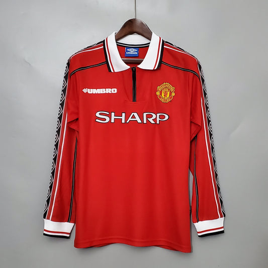 MANCHESTER UNITED I 98/99 MASCULINA (RETRÔ) MANGA LONGA