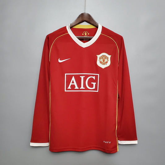 MANCHESTER UNITED I 06/07 MASCULINA (RETRÔ) MANGA LONGA