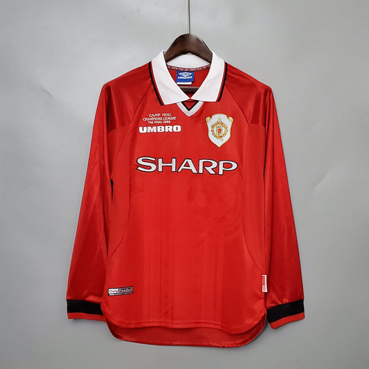 MANCHESTER UNITED I 99/00 MASCULINA (RETRÔ) MANGA LONGA