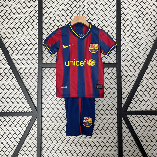 BARCELONA I 09/10 CONJUNTO INFANTIL (RETRÔ)