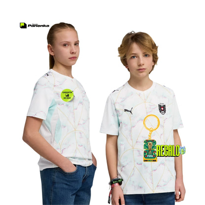 ÁUSTRIA SEGUNDA CAMISA 2026 CONJUNTO INFANTIL