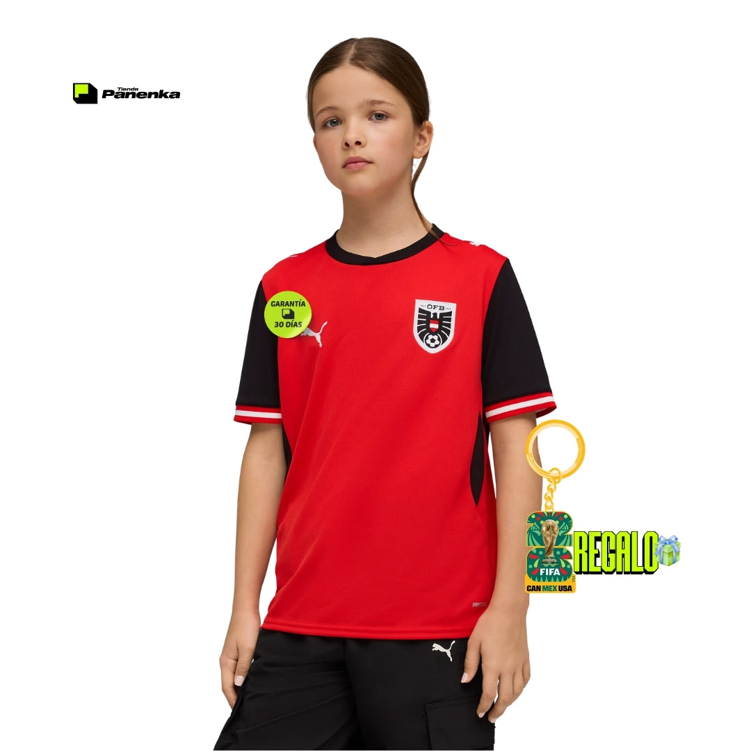 AUSTRIA PRIMERA MUNDIAL 2026 CONJUNTO INFANTIL