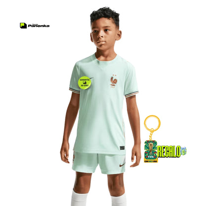 FRANÇA SEGUNDA CAMISA COPA DO MUNDO 2026 CONJUNTO INFANTIL
