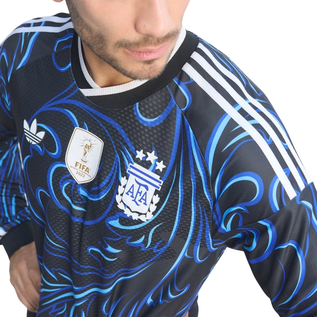 ARGENTINA SEGUNDA COPA DO MUNDO 2026 AUTÊNTICA MANGA LONGA