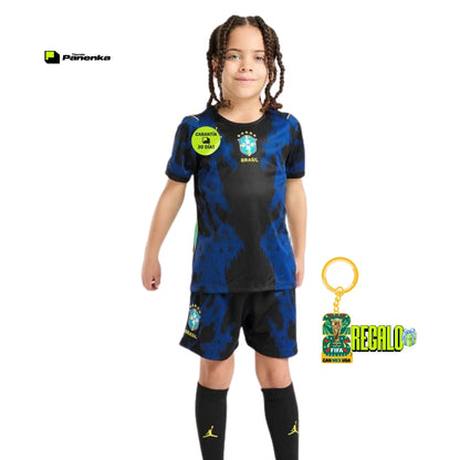 BRASIL SEGUNDA COPA DO MUNDO 2026 CONJUNTO INFANTIL