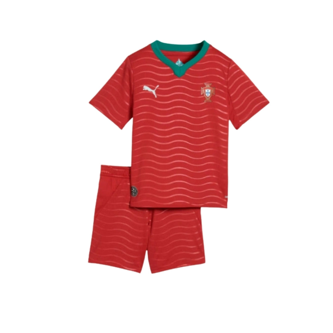 KIT INFANTIL SELEÇÃO PORTUGAL PRINCIPAL COPA DO MUNDO 2026