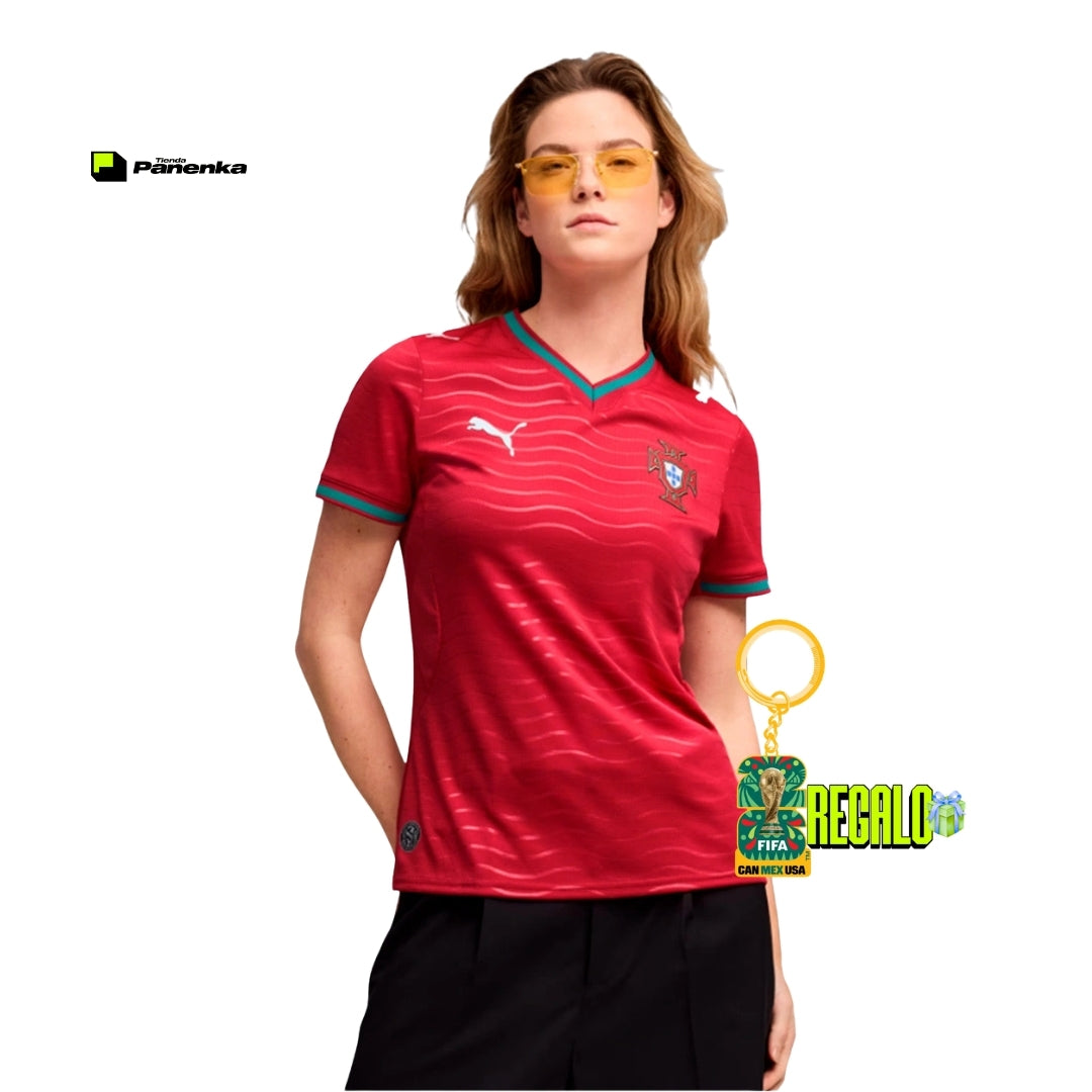 CAMISA SELEÇÃO PORTUGAL PRINCIPAL COPA DO MUNDO 2026 FEMININA
