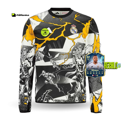 REAL MADRID AQUECIMENTO HEROES EDIÇÃO LIMITADA II 25/26 MASCULINA (MANGA LONGA)