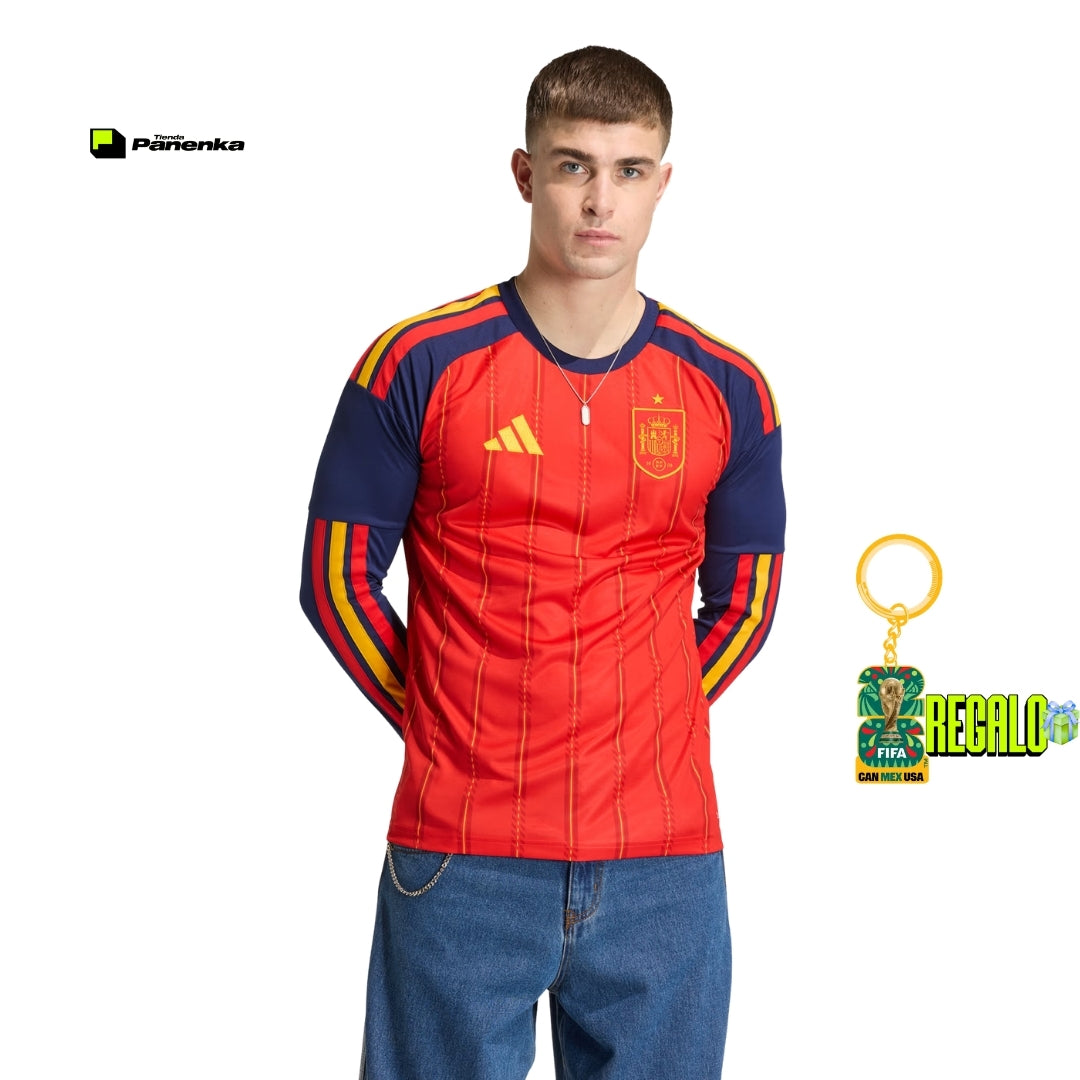 ESPANHA I COPA DO MUNDO DE 2026 (VERSÃO JOGADOR) MANGA LONGA