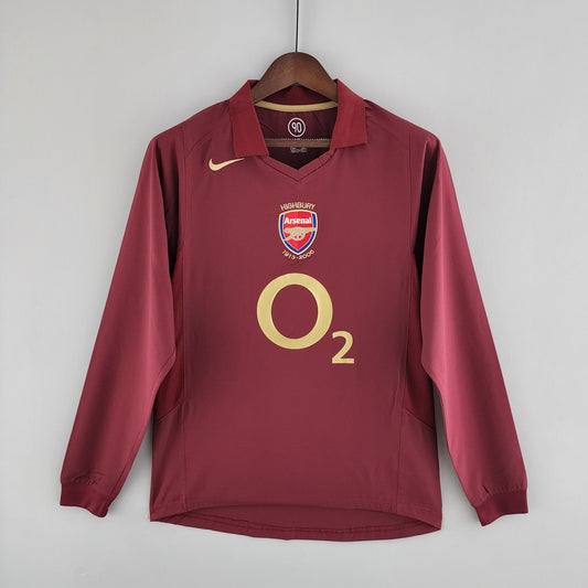 ARSENAL I 05/06 MASCULINO (RETRÔ) MANGA LONGA