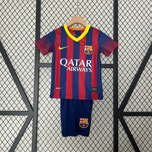 BARCELONA I 13/14 CONJUNTO INFANTIL (RETRÔ)