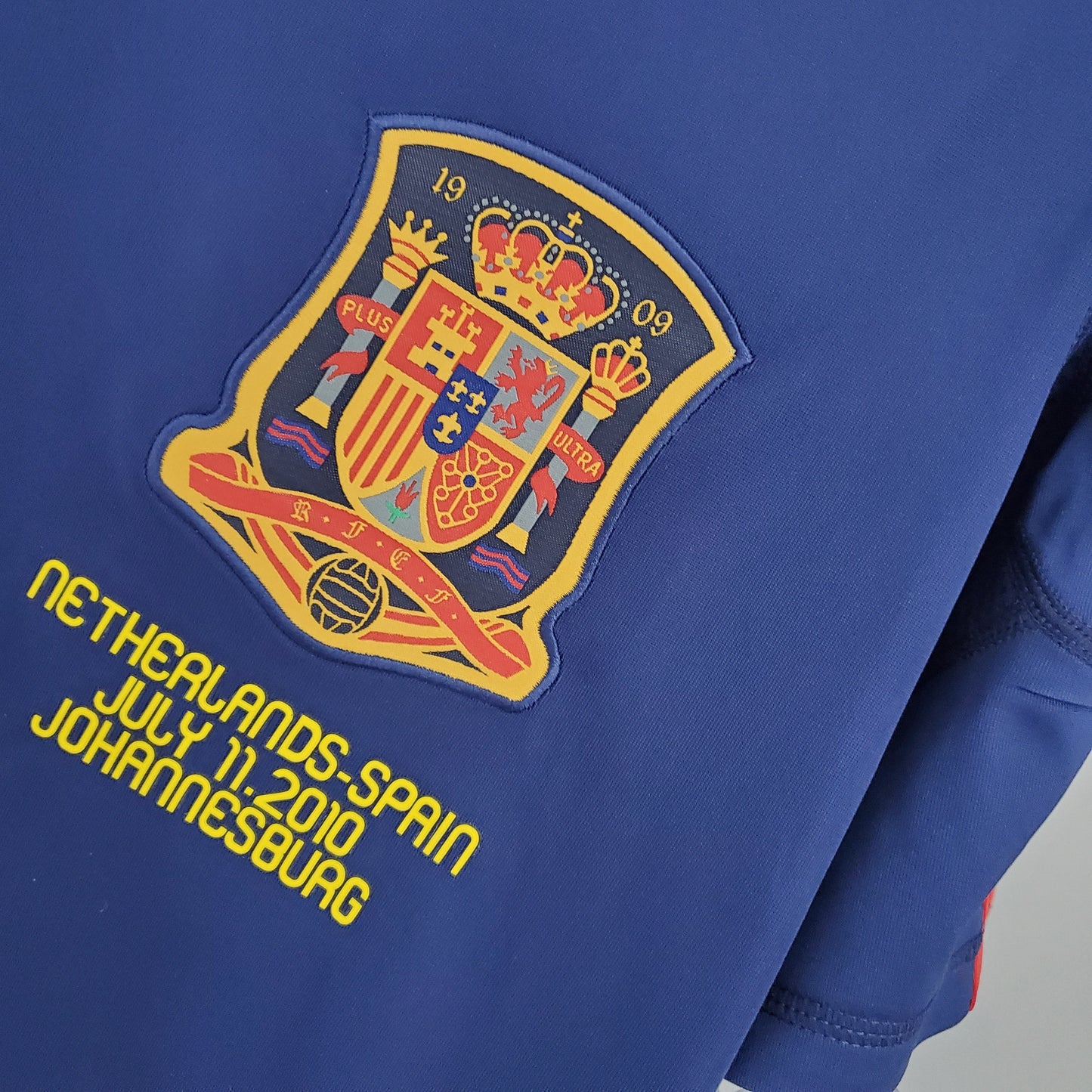 ESPANHA COPA DO MUNDO I 2010 MASCULINA (RETRÔ) MANGA LONGA